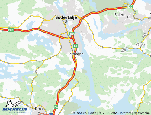 Mappa MICHELIN Pershagen - ViaMichelin
