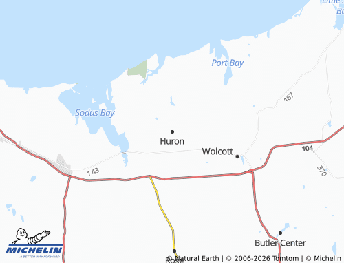 Mappa MICHELIN Huron - ViaMichelin