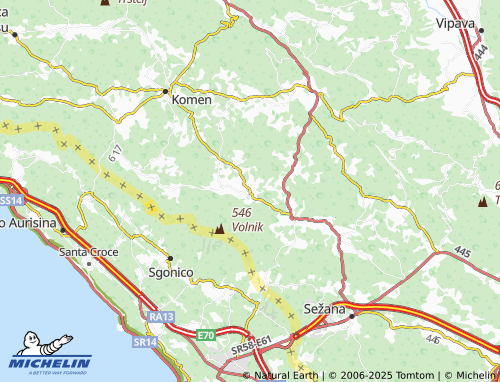 MICHELIN Krajna vas map - ViaMichelin