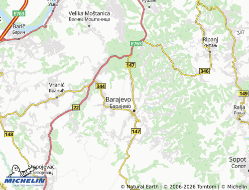 Mapa MICHELIN Guncati - ViaMichelin