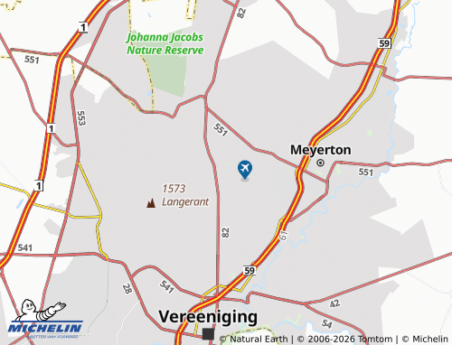 MICHELIN-Landkarte Roshnee - ViaMichelin