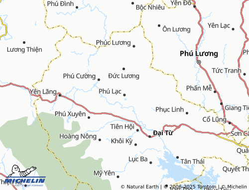MICHELIN Phú Lạc map - ViaMichelin