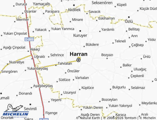 MICHELIN-Landkarte Harran - ViaMichelin