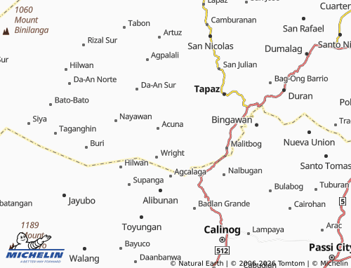 MICHELIN Aglinab map - ViaMichelin
