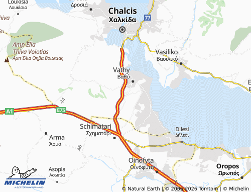 Carte MICHELIN Kalochori-panteichi - ViaMichelin