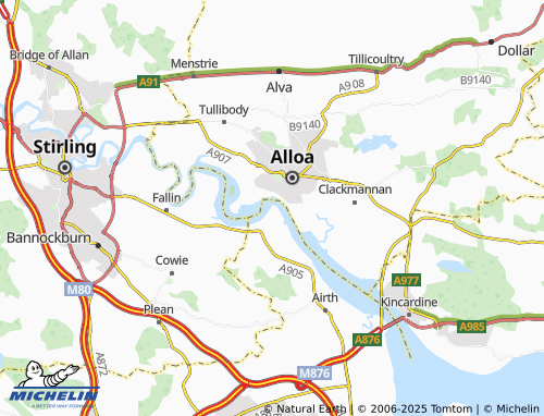 MICHELIN South Alloa map - ViaMichelin