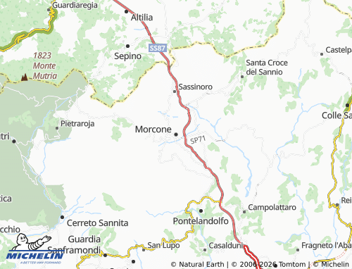 Mapa MICHELIN Morcone - ViaMichelin
