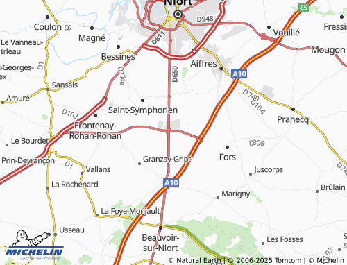 MICHELIN Griffier map - ViaMichelin