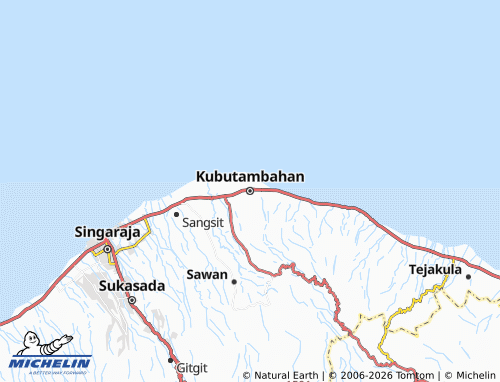 MICHELIN Kubutambahan map - ViaMichelin