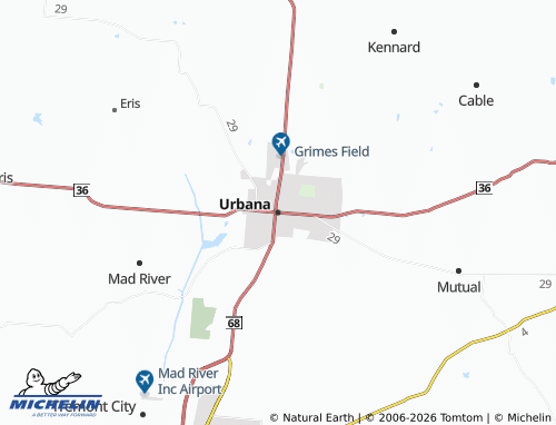 Carte MICHELIN Urbana - ViaMichelin