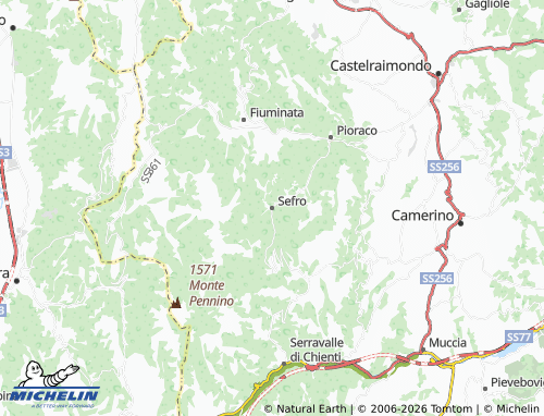 MICHELIN Sefro map - ViaMichelin