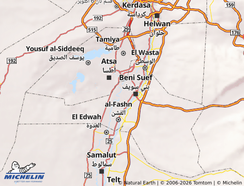 Mappa MICHELIN Ahnasya - ViaMichelin