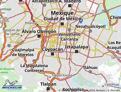 Mapa MICHELIN Zacahuitzco, Benito Juárez - ViaMichelin