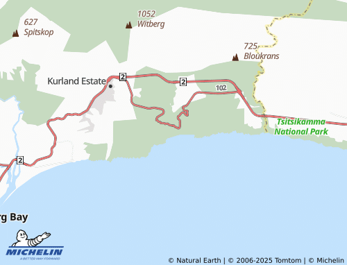 MICHELIN Nature's Valley map - ViaMichelin