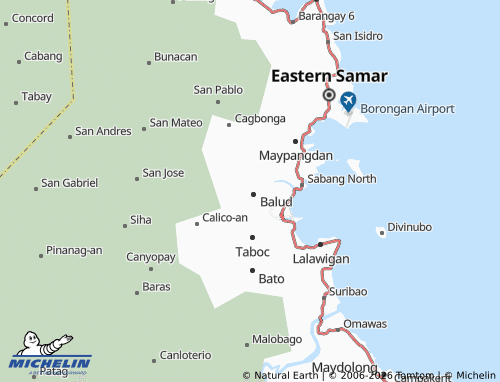 MICHELIN Calingatngan map - ViaMichelin