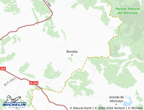 MICHELIN-Landkarte Borobia - ViaMichelin