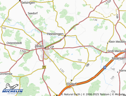 MICHELIN Wiersdorf map - ViaMichelin