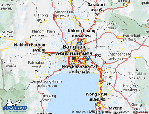 MICHELIN-Landkarte Dusit - ViaMichelin