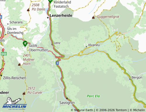 Carte MICHELIN Surava - ViaMichelin
