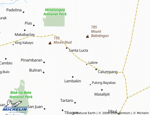 MICHELIN Bardias map - ViaMichelin