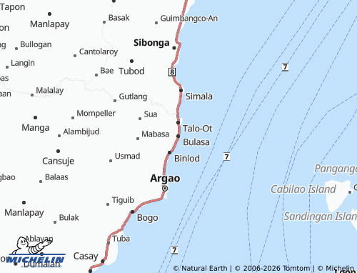 MICHELIN Bulasa map - ViaMichelin