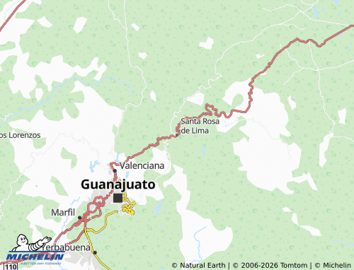Mappa MICHELIN Santa Rosa de Lima - ViaMichelin