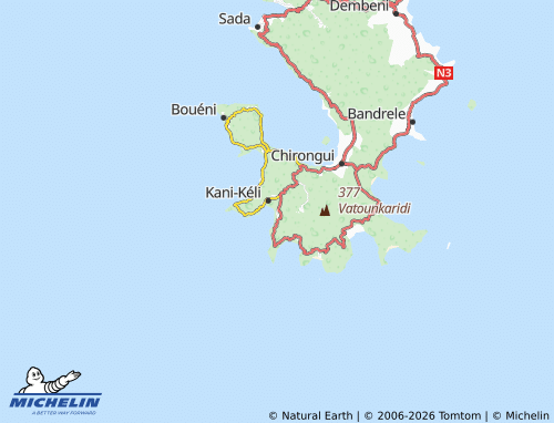 MICHELIN Kani-Bé map - ViaMichelin