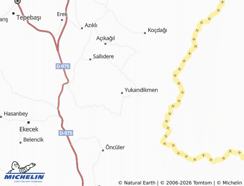 Mapa MICHELIN Yukarıdikmen - ViaMichelin