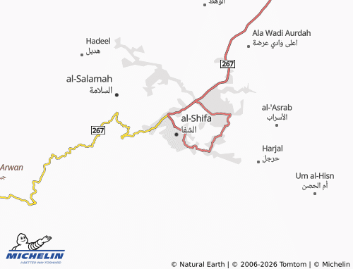 MICHELIN-Landkarte al-Shifa - ViaMichelin