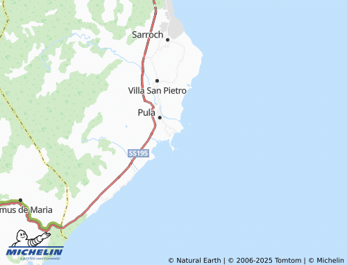 MICHELIN Su Guventeddu map - ViaMichelin