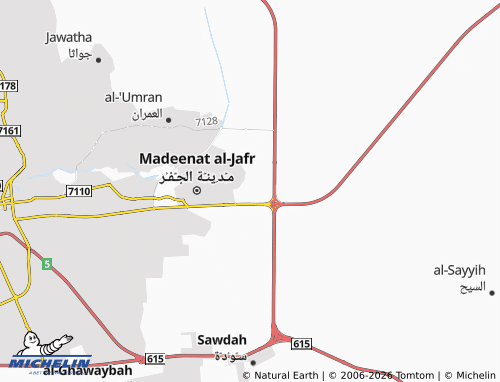 MICHELIN Al Khuzama map - ViaMichelin