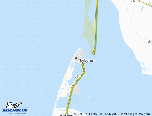 MICHELIN Thyborøn map - ViaMichelin