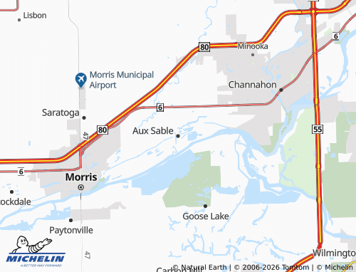 Mapa MICHELIN Aux Sable - ViaMichelin