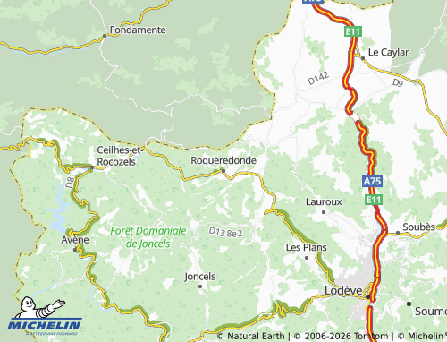 Mappa MICHELIN Roqueredonde - ViaMichelin