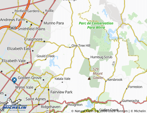 MICHELIN Sampson Flat map - ViaMichelin