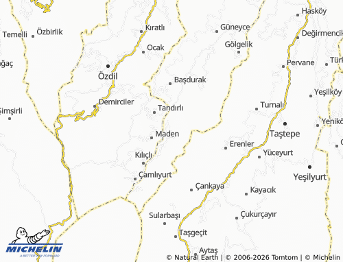 Mappa MICHELIN Yolaç - ViaMichelin