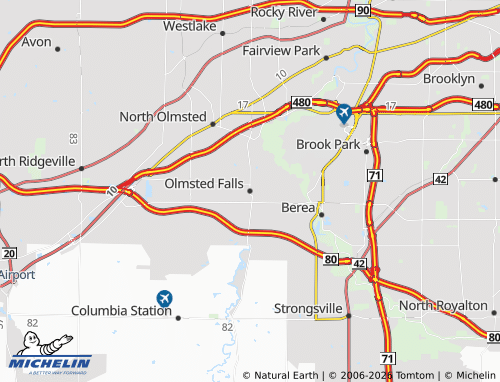 Mappa MICHELIN Olmsted Falls - ViaMichelin