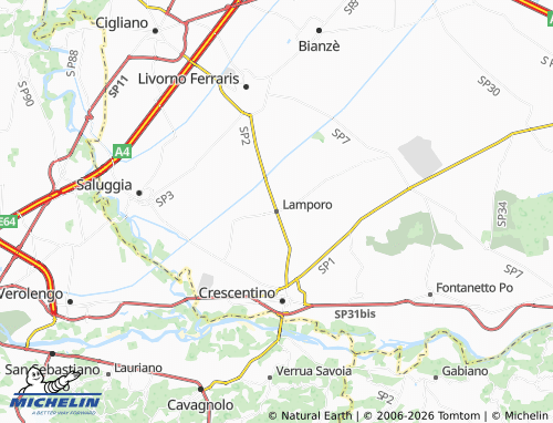 Mapa MICHELIN Lamporo - ViaMichelin