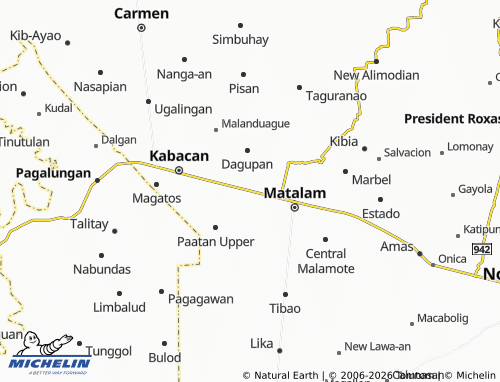 MICHELIN Katidtuan map - ViaMichelin