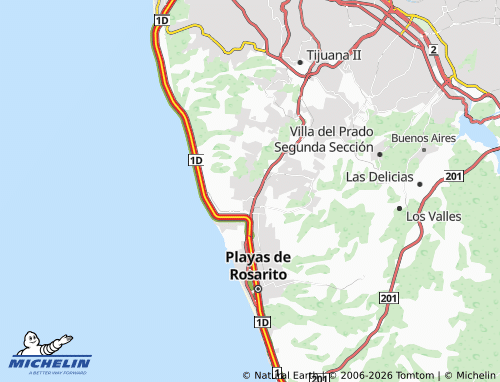 Mapa MICHELIN Rosamar - ViaMichelin