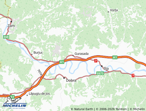 Mapa MICHELIN Gurasada - ViaMichelin