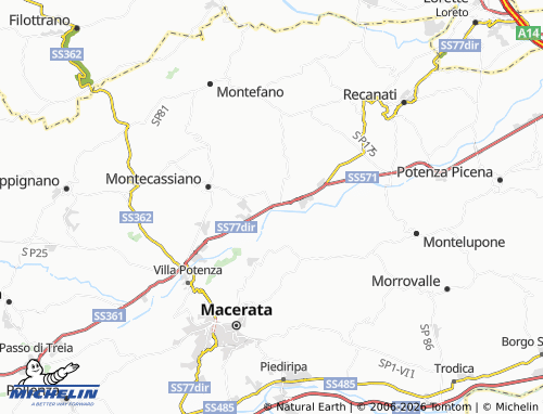 Mappa MICHELIN Sambucheto - ViaMichelin