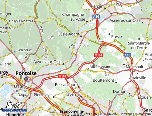 MICHELIN Mériel map - ViaMichelin