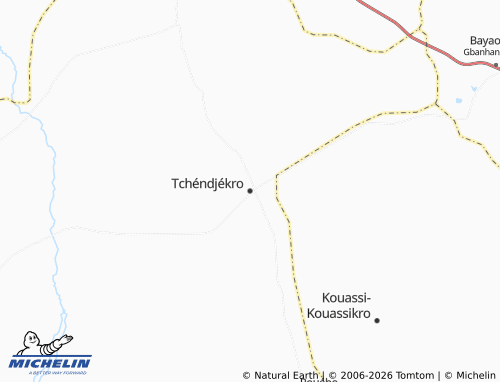 MICHELIN-Landkarte Tchéndjékro - ViaMichelin