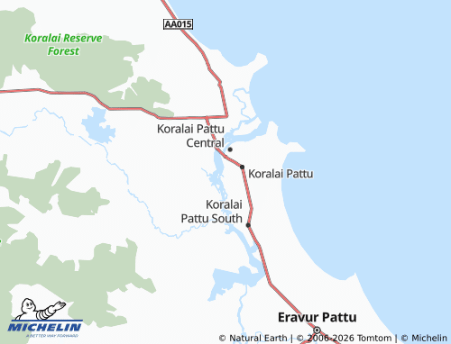 Mappa MICHELIN Meeravadai West - ViaMichelin