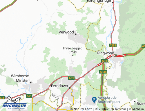 Mappa MICHELIN Three Legged Cross - ViaMichelin