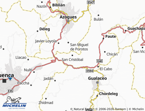 MICHELIN-Landkarte San Cristóbal - ViaMichelin