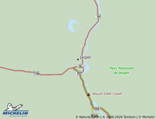 Carte MICHELIN Jasper - ViaMichelin