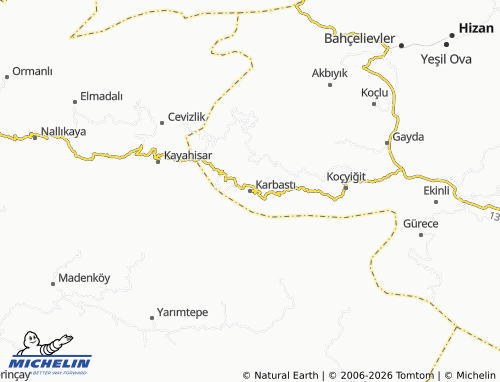 Mappa MICHELIN Karbastı - ViaMichelin