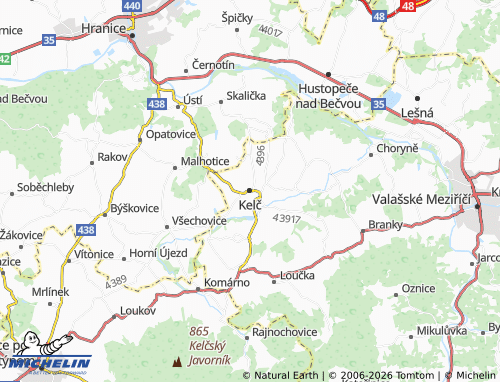 MICHELIN Kelč map - ViaMichelin